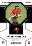 2024 Jalen McMillan Panini Obsidian ROOKIE MATERIAL INK AUTOGRAPH PATCH PURPLE 27/49 AUTO RC #RMI-JMN Tampa Bay Buccaneers