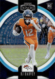 2025 RJ Harvey Panini Honors BLUE PRIZM ROOKIE 14/15 RC #39 Denver Broncos