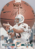 1996 Dan Marino Pinnacle Select PRIME CUT PROMO #10 Miami Dolphins