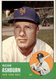 1963 Richie Ashburn Topps #135 New York Mets BV$40