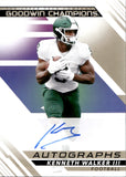 2022 Kenneth Walker III Upper Deck Goodwin Champions AUTOGRAPH ROOKIE AUTO RC #A-KW Seattle Seahawks Michigan State Spartans
