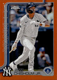 2025 Jazz Chisholm Jr. Topps Chrome ORANGE REFRACTOR 25/25 #283 New York Yankees