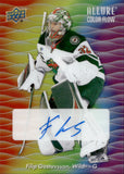 2023-24 Filip Gustavsson Upper Deck Allure COLOR FLOW FULL RAINBOW AUTO AUTOGRAPH #CFA-FG Minnesota Wild