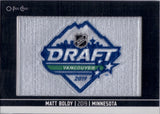2024-25 Matt Boldy O-PEE-CHEE 2019 MANUFACTURED DRAFT PATCH #DP-25 Minnesota Wild