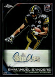 2010 Emmanuel Sanders Topps Chrome ROOKIE AUTOGRAPH RC AUTO #C106 Pittsburgh Steelers