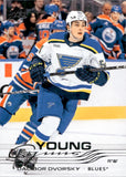 2025-26 Dalibor Dvorsky Upper Deck SERIES ONE YOUNG GUNS ROOKIE RC #226 St. Louis Blues 1