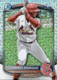 2025 Rainiel Rodriguez Bowman Chrome Prospects 1ST BOWMAN MOJO REFRACTOR #BCP-200 St. Louis Cardinals 6
