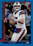 2025 Josh Allen Topps Chrome BLUE REFRACTOR 115/150 #34 Buffalo Bills