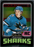 2024-25 Macklin Celebrini O-Pee-Chee OPC Platinum RETRO ROOKIE RC #R91 San Jose Sharks