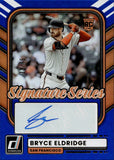 2026 Bryce Eldridge Panini Donruss SIGNATURE SERIES BLUE FOIL ROOKIE AUTOGRAPH 33/75 RC AUTO #SS-BE San Francisco Giants