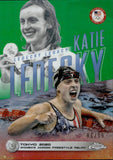 2024 Katie Ledecky Topps Chrome U.S. Olympics LEDECKY LEGACY GREEN REFRACTOR 86/99 #KL-2 United States Olympic Swimming