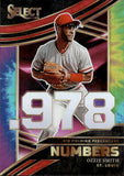 2024 Ozzie Smith Panini Select NUMBERS TIE-DYE PRIZM 21/25 #12 St. Louis Cardinals
