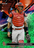 2021 Yadier Molina Topps Finest GREEN SPECKLE REFRACTOR 108/125 #93 St. Louis Cardinals