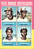 1975 Dave Augustine Pepe Mangual Jim Rice John Scott Topps ROOKIE OUTFIELDERS #616 Pirates Expos Red Sox Padres