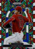 2022 Shohei Ohtani Panini Prizm STAINED GLASS RED WHITE BLUE PRIZM #SG-3 Los Angeles Angels