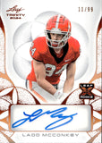2024 Ladd McConkey Leaf Trinity BRONZE ROOKIE AUTOGRAPH 11/99 RC AUTO #BA-LMC Georgia Bulldogs Los Angeles Chargers