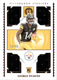 2022 George Pickens Panini Encased ROOKIE QUAD MATERIALS 33/99 RC JERSEY #RQM-16 Pittsburgh Steelers