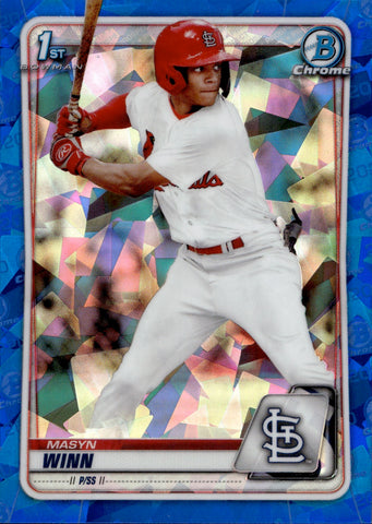 2020 Masyn Winn Bowman Chrome Sapphire Edition 1ST BOWMAN #BD-59 St. Louis Cardinals