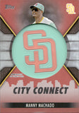 2023 Manny Machado Topps SERIES 1 CITY CONNECT CAP PATCH CARD GOLD 9/10 #CC-MM San Diego Padres