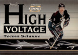 1996-97 Teemu Selanne Pinnacle Summit HIGH VOLTAGE MIRAGE 489/600 #12 Anaheim Mighty Ducks