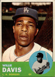 1963 Willie Davis Topps #229 Los Angeles Dodgers 2