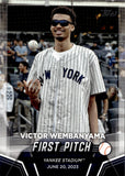 2024 Victor Wembanyama Topps Series 2 FIRST PITCH #FP-1 New York Yankees