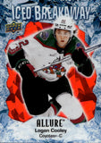 2023-24 Logan Cooley Upper Deck Allure ICED BRKAWAY RED ROOKIE 54/99 RC #IB-22 Arizona Coyotes