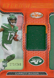 2022 Garrett Wilson Panini Certified NEW GENERATION JERSEY MIRROR ORANGE ROOKIE 173/249 RC #NGJ-GW New York Jets