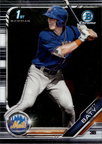 2019 Brett Baty Bowman Chrome Draft 1ST BOWMAN #BDC-39 New York Mets 2