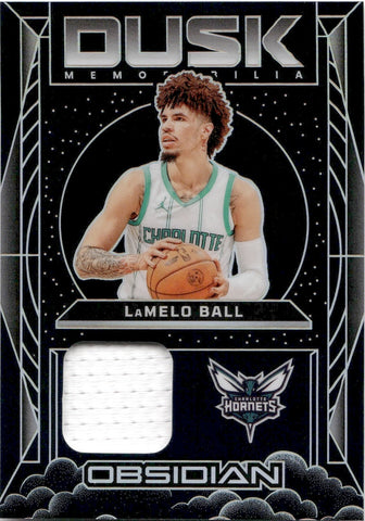 2024-25 LaMelo Ball Panini Obsidian DUSK MEMORABILIA JERSEY 14/93 #DM-BAL Charlotte Hornets