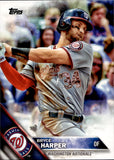 2016 Bryce Harper Topps Series 1 SP VARIATION #100 Washington Nationals