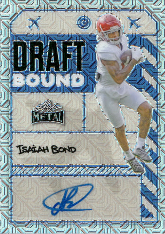 2024 Isaiah Bond Leaf Metal DRAFT BOUND BLUE MOJO AUTOGRAPH ROOKIE AUTO RC 6/8 #DB-IB1 Alabama Crimson Tide Texas Longhorns Cleveland Browns