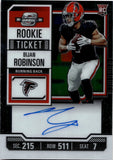 2023 Bijan Robinson Panini Contenders Optic ROOKIE TICKET AUTOGRAPH RC AUTO #103 Atlanta Falcons