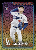 2024 Yoshinobu Yamamoto Topps SERIES TWO SUMMER HOLIDAY FOIL ROOKIE RC #553 Los Angeles Dodgers