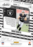2024 Brock Bowers Panini Absolute BLUE DIAMONDS ROOKIE 20/199 RC #113 Las Vegas Raiders