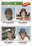 1977 Gary Alexander Rick Cerone Dale Murphy Kevin Pasley ROOKIE RC Topps #476 BV$50