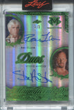 2026 Ric Flair Steve Austin Leaf Magnificence EMERALD GREEN FOIL DUOS DUAL AUTO 1/3 AUTOGRAPH #MD-20 WWE HOF