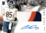 2020 Cole Kmet Panini Origins ROOKIE PATCH AUTO RC AUTOGRAPH #131 Chicago Bears