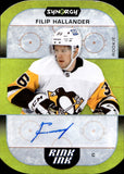 2022-23 Filip Hallander Upper Deck Synergy RINK INK ROOKIE AUTOGRAPH RC AUTO #RIA-FH Pittsburgh Penguins