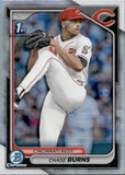 2024 Chase Burns Bowman Draft CHROME 1ST BOWMAN REFRACTOR #BDC-55 Cincinnati Reds