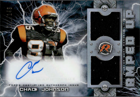 2023 Chad Ochocinco Johnson Topps Composite AMPED UP DUAL JERSEY AUTO 131/149 AUTOGRAPH RELIC #RAUPA-CJ Cincinnati Bengals