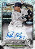 2025 Braden Montgomery Bowman Chrome MEGA MOJO REFRACTOR AUTOGRAPH AUTO #BMA-BM Chicago White Sox