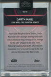 2024 Darth Maul Topps Chrome Black EMBRACE THE DARK SIDE ENCASED #ED-6