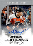 2024-25 Matvei Michkov Upper Deck Credentials JUMPING ON THE ICE ROOKIE AUTOGRAPH RC AUTO #JI-MM Philadelphia Flyers