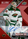 2024-25 Jesper Wallstedt Upper Deck Allure RED RAINBOW AUTO ROOKIE AUTOGRAPH RC #111 Minnesota Wild