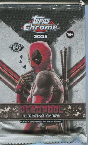 marvel topps chrome 2025 booster box 2025 Topps Chrome Marvel Deadpool Hobby, Pack