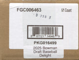 2025 Bowman Draft Baseball Delight, 6 Box Case