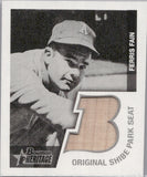 2001 Ferris Fain Bowman Heritage ORIGINAL SHIBE PARK SEAT RELIC #BHM-FF Philadelphia Athletics 1