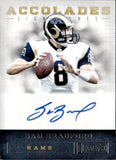 2012 Sam Bradford Panini Playbook ACCOLADES SIGNATURES AUTO 10/10 AUTOGRAPH #87 St. Louis Rams