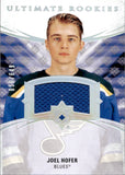 2020-21 Joel Hofer Upper Deck Ultimate Collection ULTIMATE ROOKIES JERSEY 59/649 RC #106 St. Louis Blues